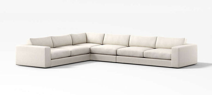 Oceanside 4 Piece Deep Seat Corner Sectional Sofa