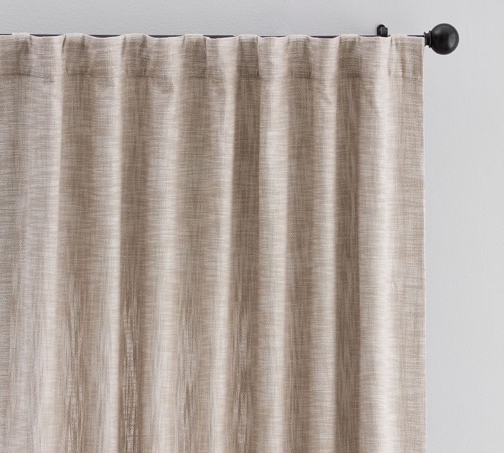 Seaton Textured Cotton Light Filtering Curtain-84"