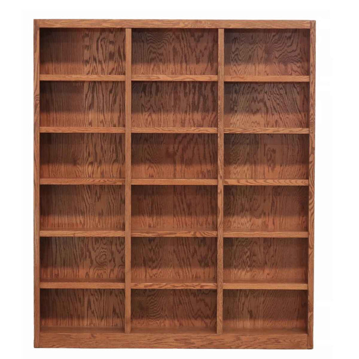 Aliette Triple Wide Wood Bookcase