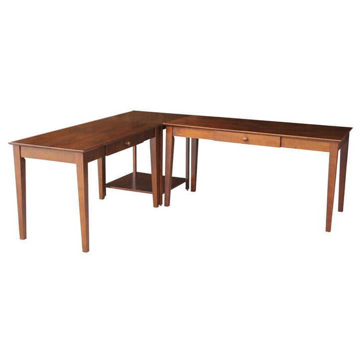 Radek Solid Wood L Shape Desk