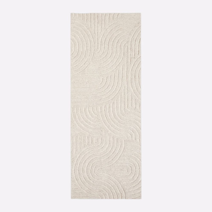 Curved Lines Easy Care Rug-2.5'x9'