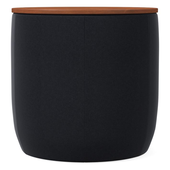 Upholstered Storage Base Ottoman Small