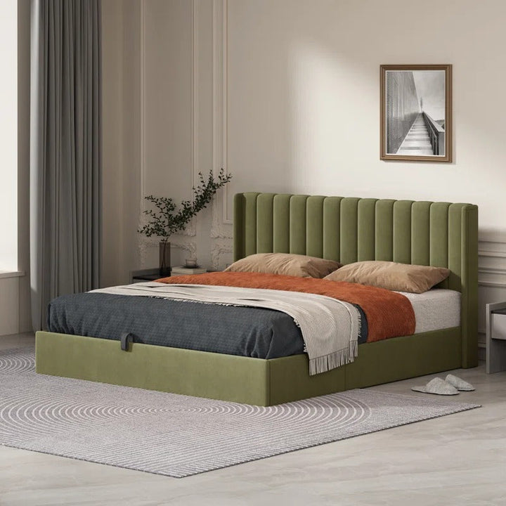 Daizia Lift Up Storage Platform Bed King
