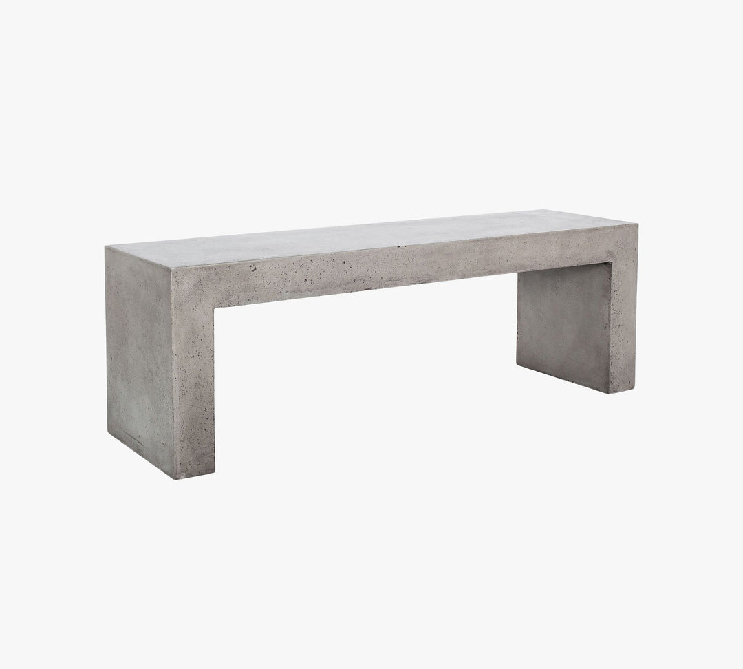 Adonis Concrete Outdoor Dining Bench