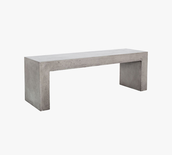 Adonis Concrete Outdoor Dining Bench
