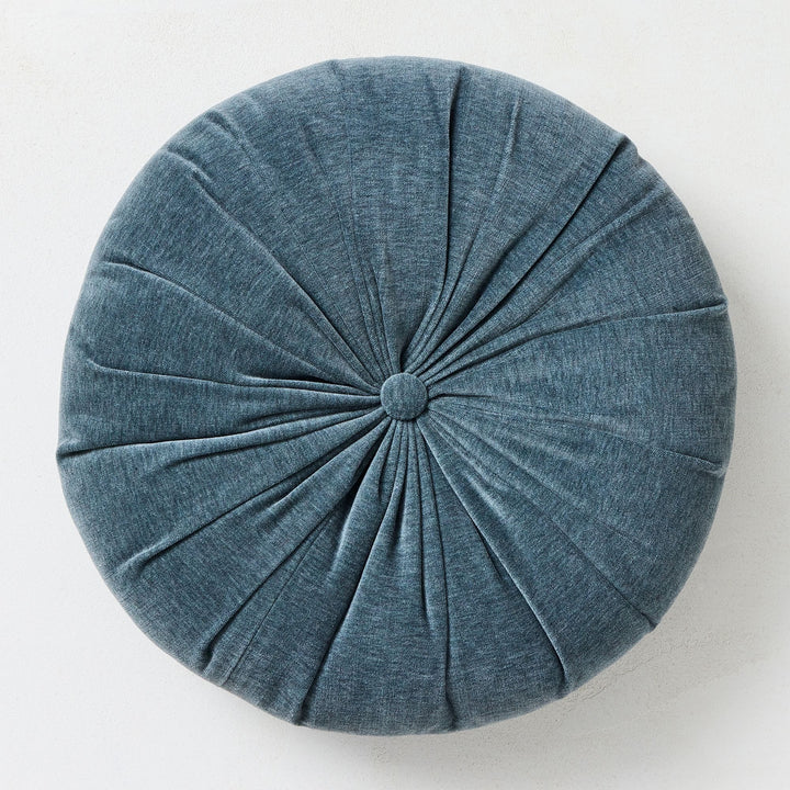 Classic Velvet Tufted Round Pillow 18"x18"