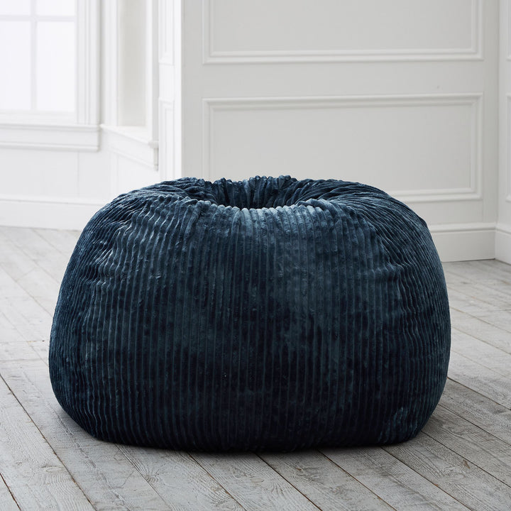 Midnight Chamois Bean Bag Chair Slipcover Only Medium