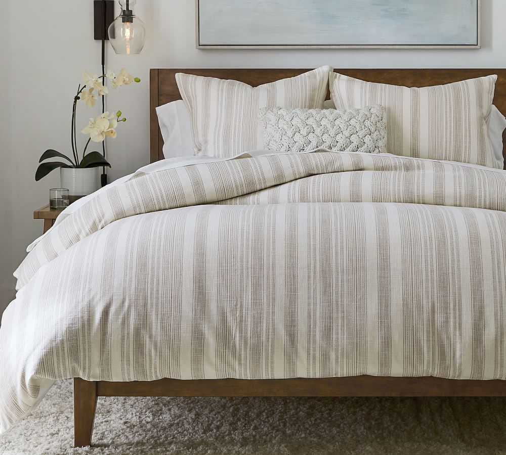 Taupe Hawthorn Striped Sham No Insert