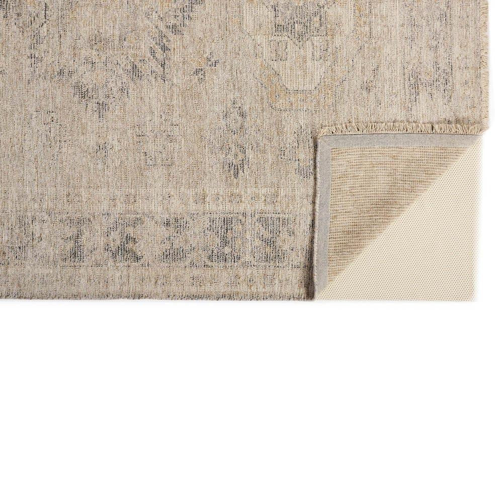 Lily Global Bazaar Brown Wool Geometric Patterned Rug 9'x12'