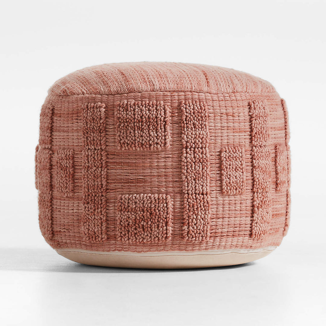 Zio Terracotta Pink Kids Pouf