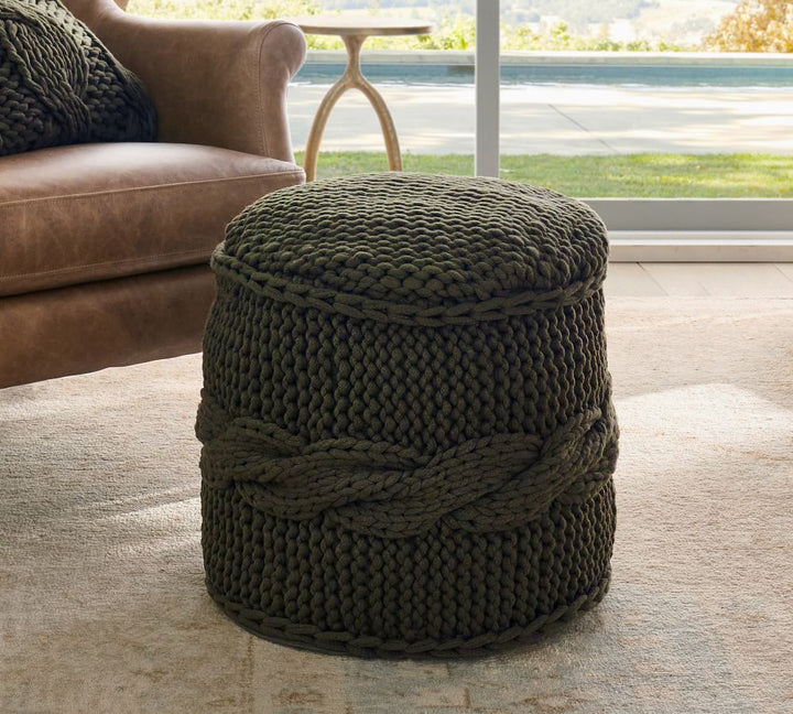 Colossal Knit Pouf