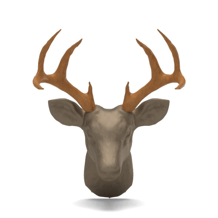 Large Deer Head Faux Taxidermy Wall Decor