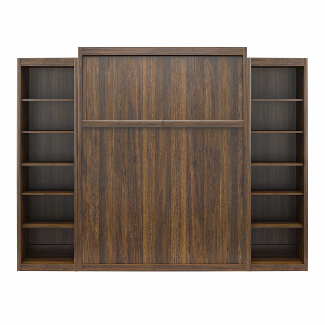 Wexford Murphy Bed with Side Storage Bookcases