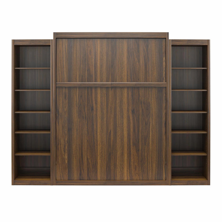 Wexford Murphy Bed with Side Storage Bookcases