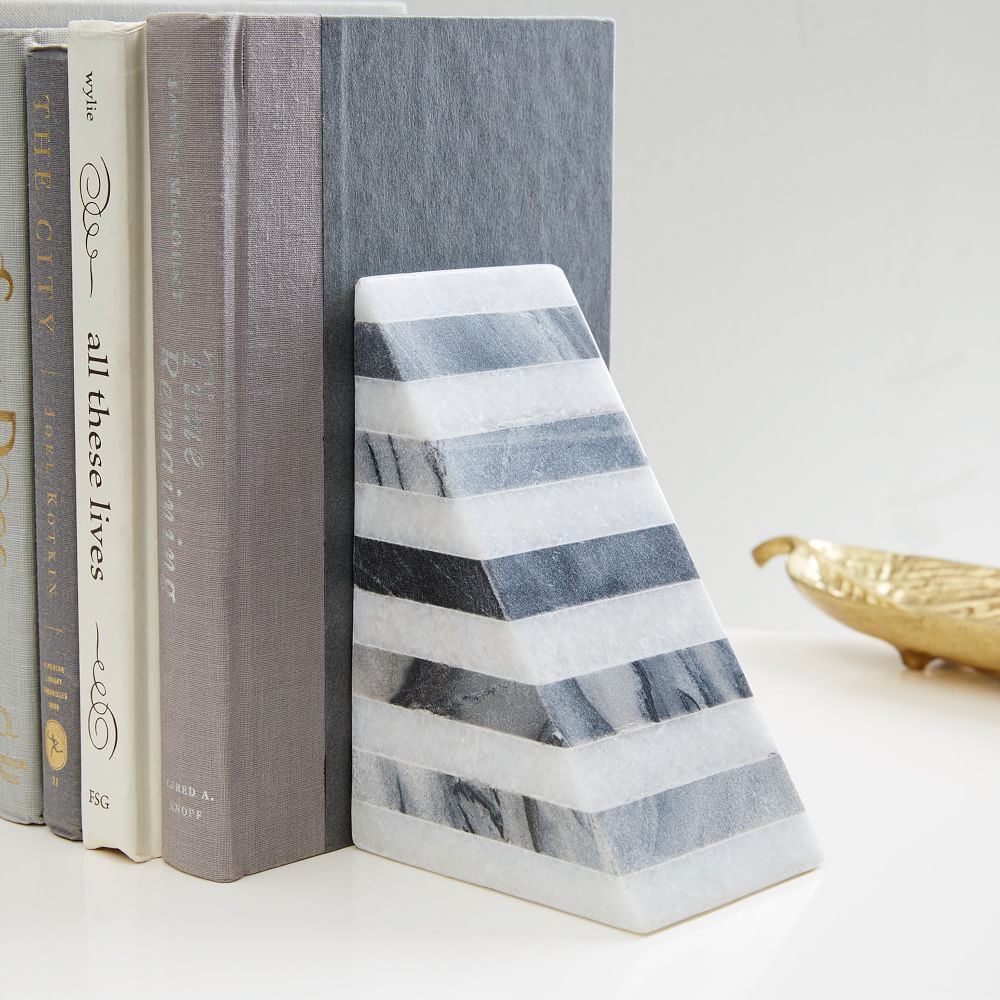 Geometry Striped Angle Bookends