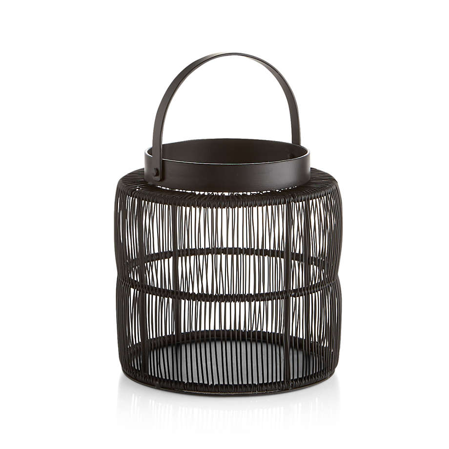 Ora Black Wire Lantern 7.5"