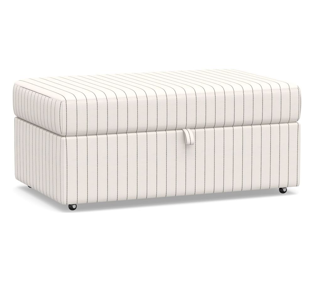 Big Sur Upholstered Storage Ottoman with Pull Out Table