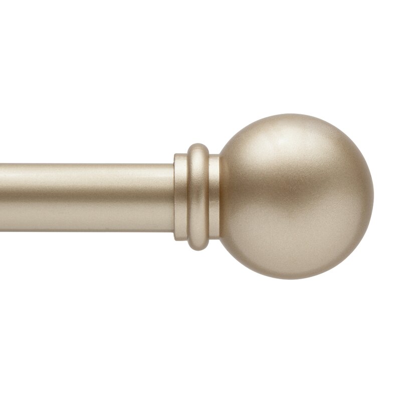 Desiree Adjustable Single Curtain Rod 48''-86''