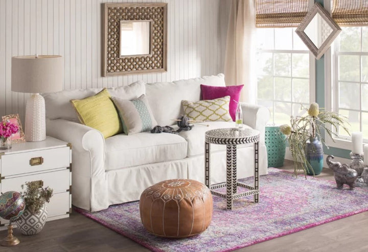 Finchley Round Pouf Ottoman