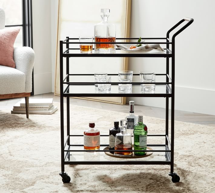Hugo Metal Bar Cart