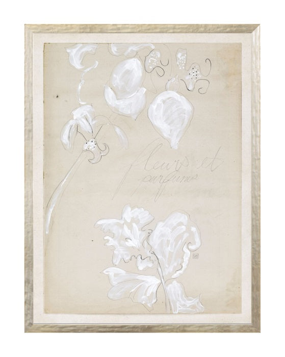 Beige Abstract With Frame 13"x17"