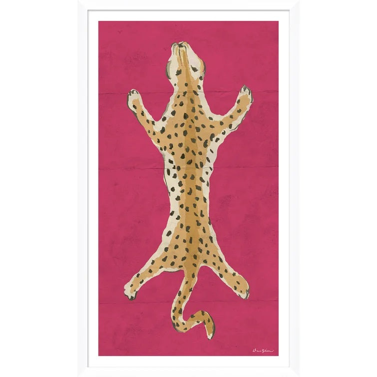 Dana Gibson Leopard Series With Frame 17.25"x29.25"