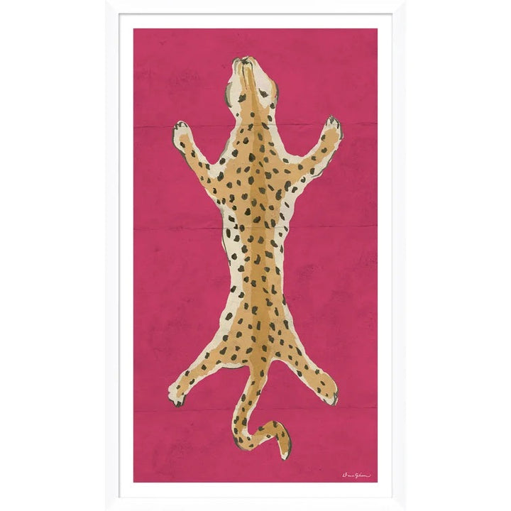 Dana Gibson Leopard Series With Frame 17.25"x29.25"