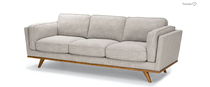 Timber Rain Cloud Gray Sofa