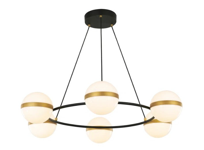 Tagliato 6 Light Steel Dimmable LED Round