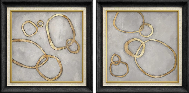 Geometric Gold Ring 1 with Frame