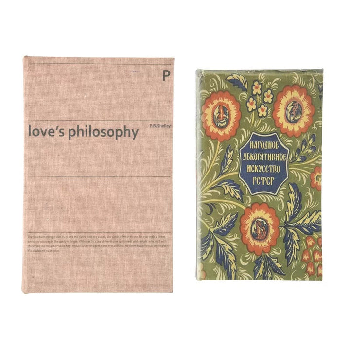 2 Piece Hasten Reproduction Decorative Book Set