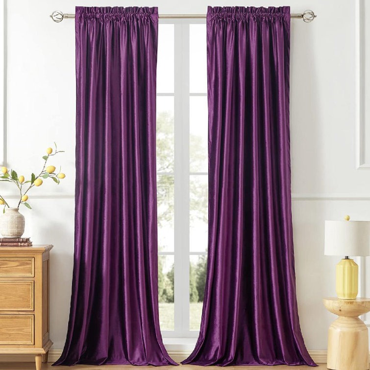 Elliotte Velvet Blackout Curtain Pair (Set of 2)