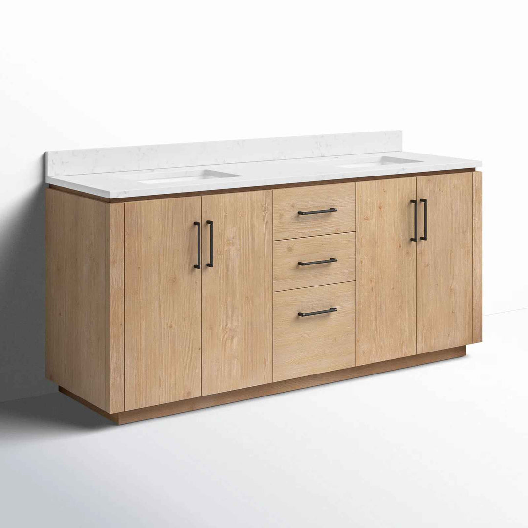 Cloverfield Double Bathroom Vanity with Cultured Marble Top