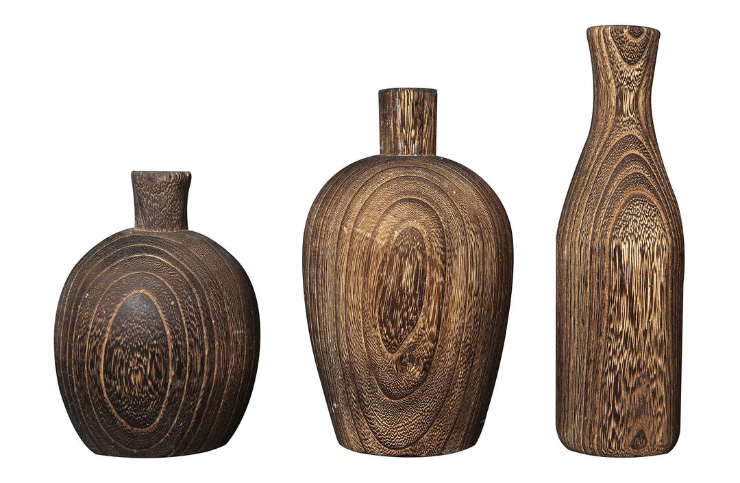 Karina Wood Table Vase Small