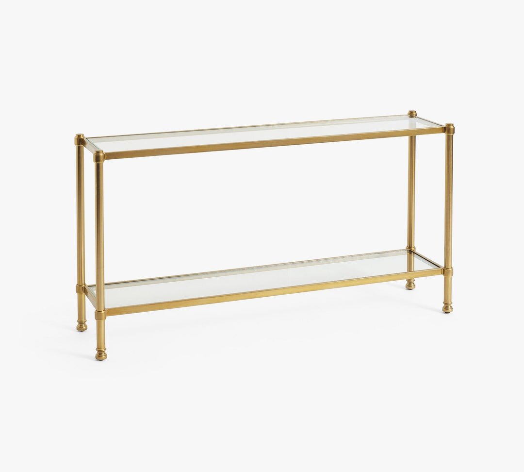 Everson Glass Console Table