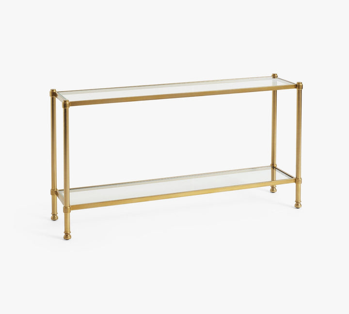 Everson Glass Console Table