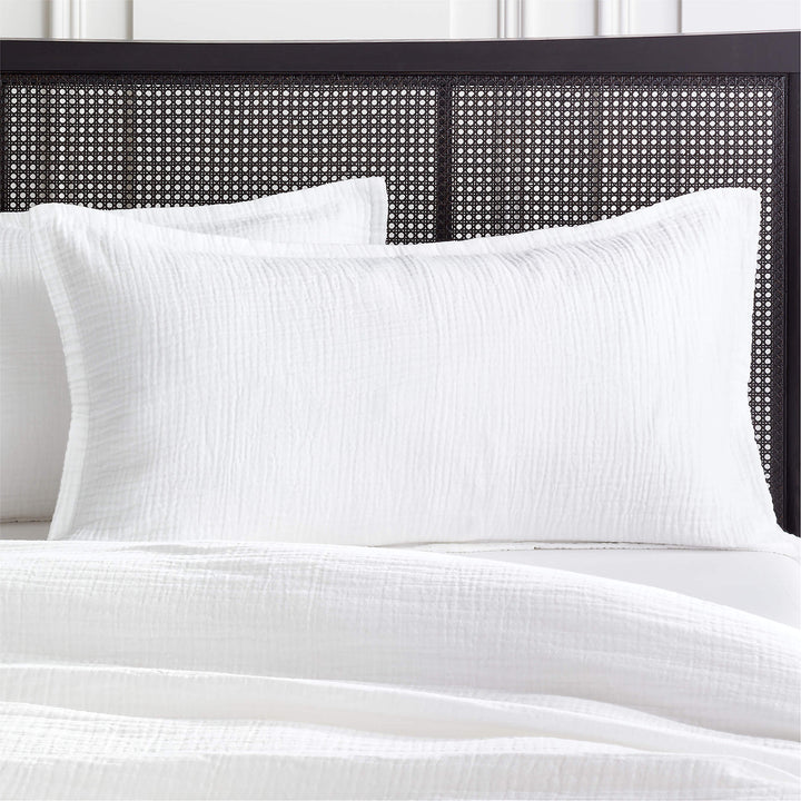 ALTO ORGANIC COTTON WHITE KING SHAMS SET OF 2