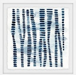 Indigo Study VII Triptych Frame2