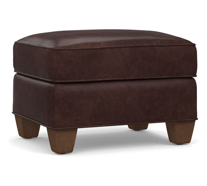 Irving Leather Storage Ottoman