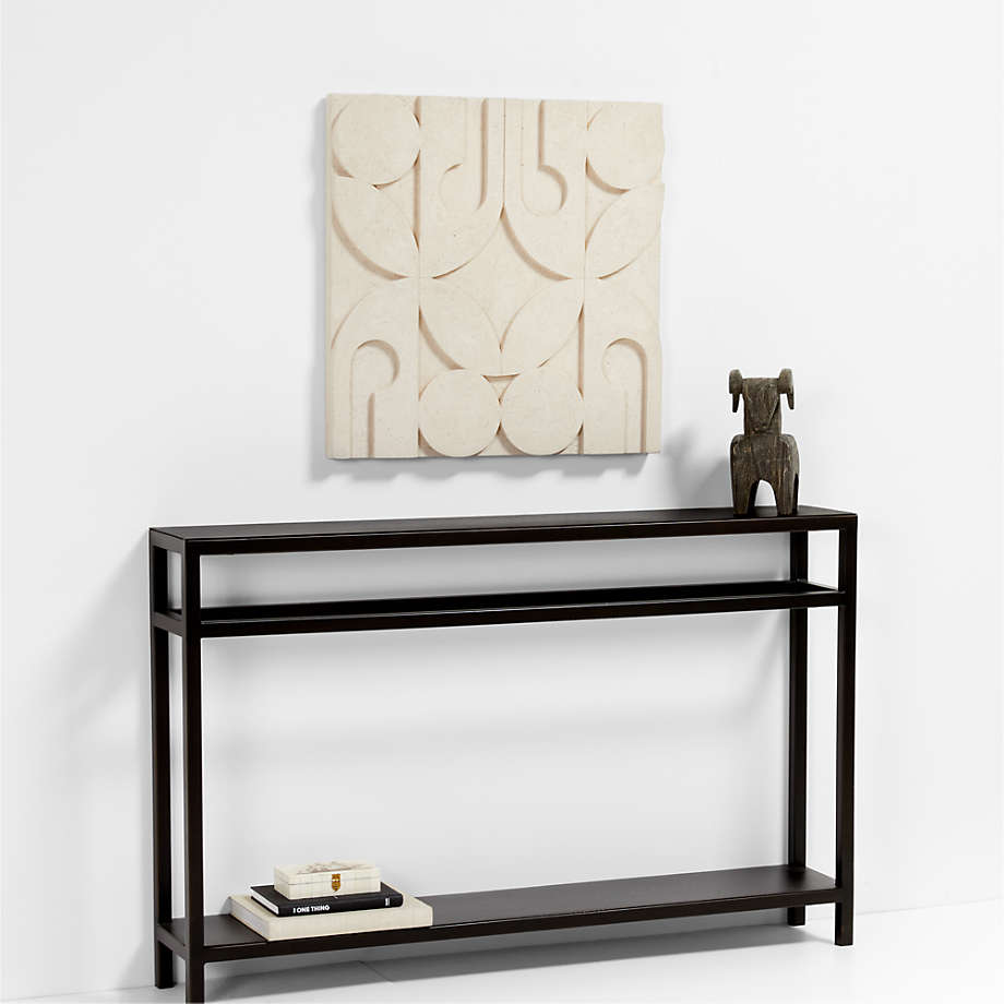 Fyre 24 Hand Carved White Tile Wall Art