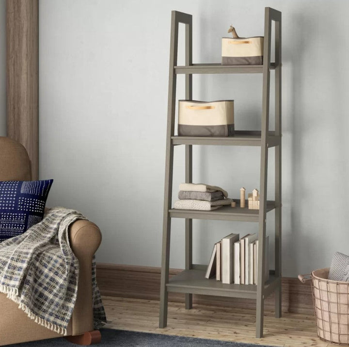Robeson Solid Wood Ladder Bookcase