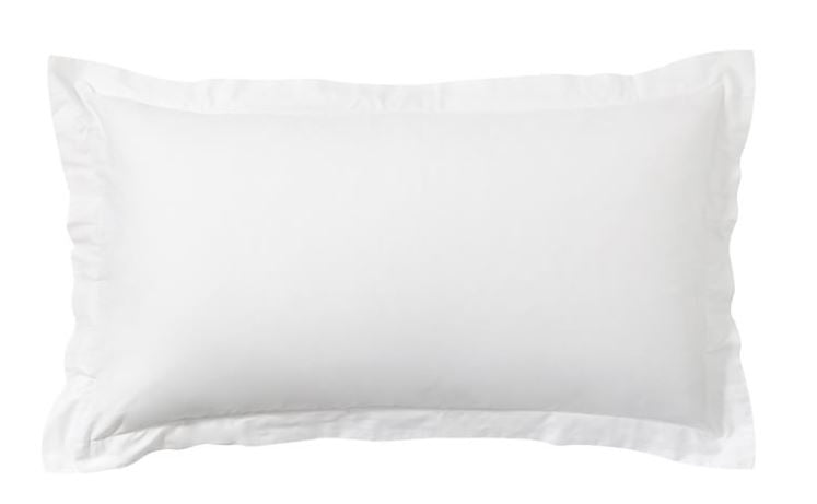 Thread Count Sateen Sham  King  White No Insert-20"x36"
