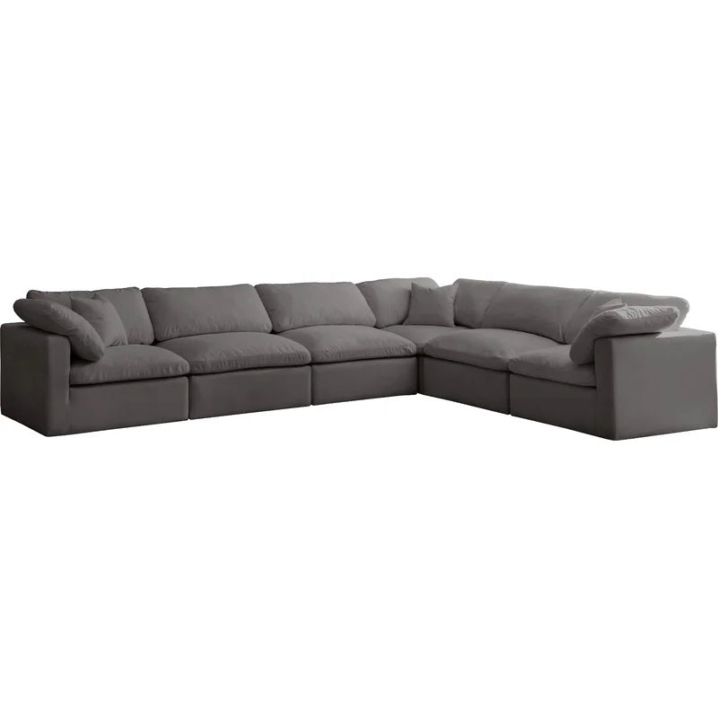 Atis Wide Velvet Reversible Modular Sectional