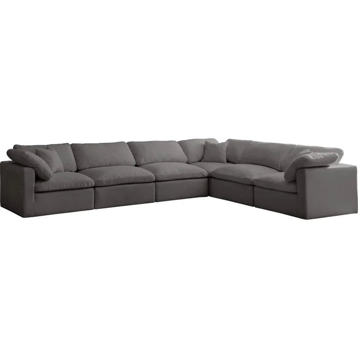 Atis Wide Velvet Reversible Modular Sectional