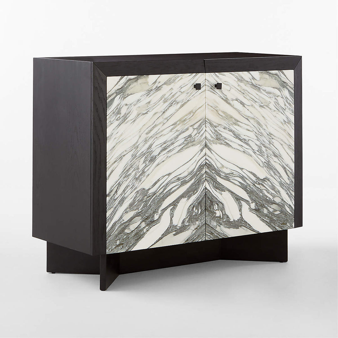 Taos Black Marble Bar Cabinet