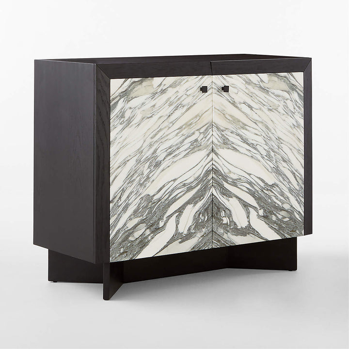 Taos Black Marble Bar Cabinet