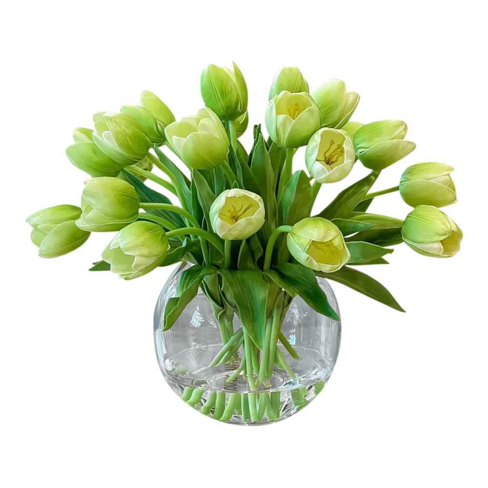 Real Touch Table Tulip Centerpiece in Vase