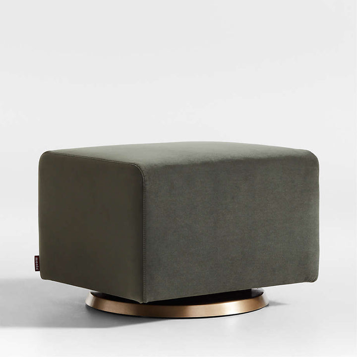 Milo Green Nursery Gliding Ottoman