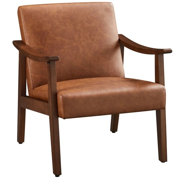 Asmat Faux Leather Armchair