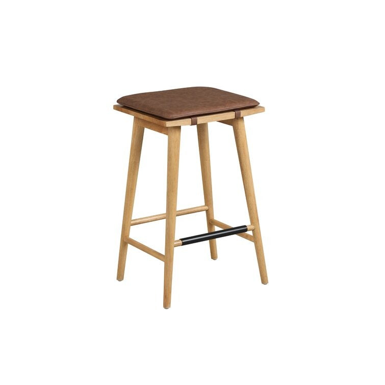 Lauran Solid Wood 24" Counter Stool